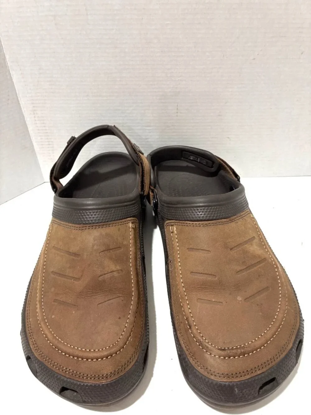 Crocs Men's Yukon Vista II LiteRide Clog Sandal sz 13 rugged faux-leather upper